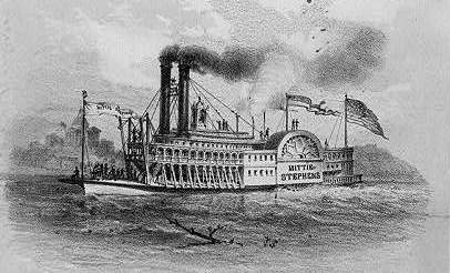 Fire on the Mittie Stephens - texas history notebook